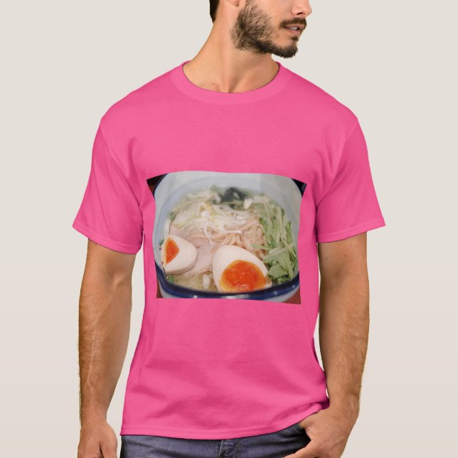 Camiseta de Arte de Macarrão Japonês (Frente)