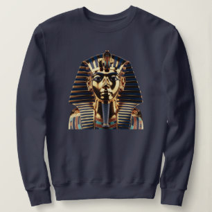 Camiseta de Arte de Máscara Egípcia Dourada de Lux