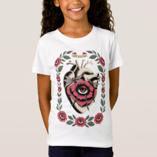 Camiseta de Arte de Tatuagem Vintage Mystic Heart