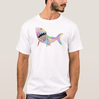 Camiseta de arte de tubarão