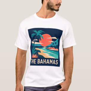 Camiseta de arte de viagem geométrica moderna das