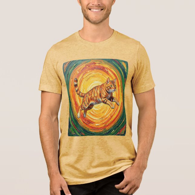 Camiseta de Arte do Círculo da Raposa Impressionis (Frente)