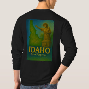 Camiseta de Arte do Estado de Idaho -