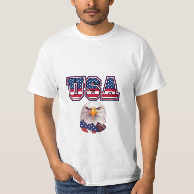 camiseta de arte dos EUA design (Frente)