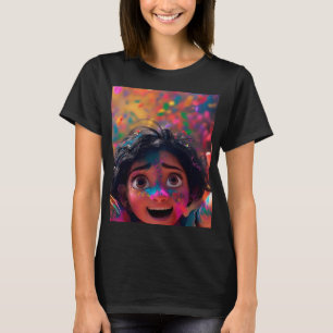 Camiseta de Arte Facial de Guerreiro Gráfico Tri