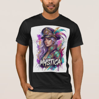 Camiseta de Arte Fantasia Mystica | Mulher Boho Co