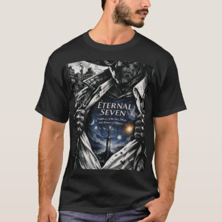 Camiseta de Arte Fantástica da Espada Cósmica dos 