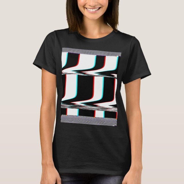 Camiseta de arte glitch (Frente)