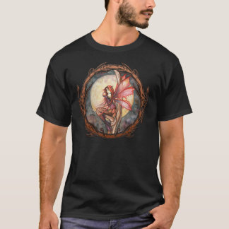 Camiseta de Arte Gótica de Fada Fantasia Outono Ve