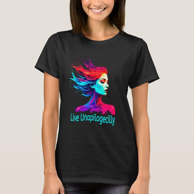 Camiseta de Arte Inspiradora ao Vivo (Frente)