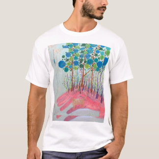 Camiseta de Arte Japonesa - Pintura a Óleo de Flor