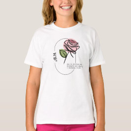 Camiseta de Arte Linha Rosa