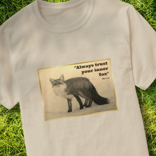 Camiseta de Arte Original Espírito do Raposo