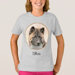 Camiseta de Arte Original Fofa de Cachorro - Pintu