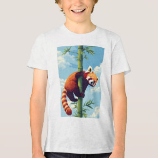 Camiseta de Arte Panda Vermelha Rebelde