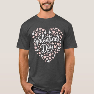 Camiseta de Arte Pop Rosa e Vermelho Vibrante Louc