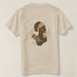 Camiseta de Arte Silhueta Tribal Minimalista