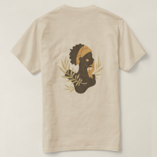 Camiseta de Arte Silhueta Tribal Minimalista