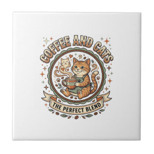 Camiseta De Arte Vetorial Vintage De Gato Café E G