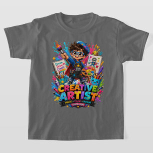 Camiseta de Artista Criativo Amante da Arte para C