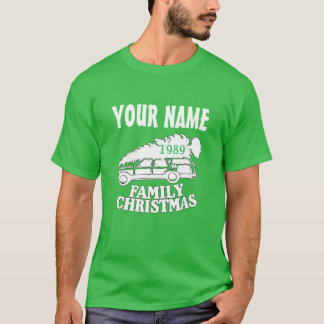 Camiseta de Árvore de Natal da Família anos 80