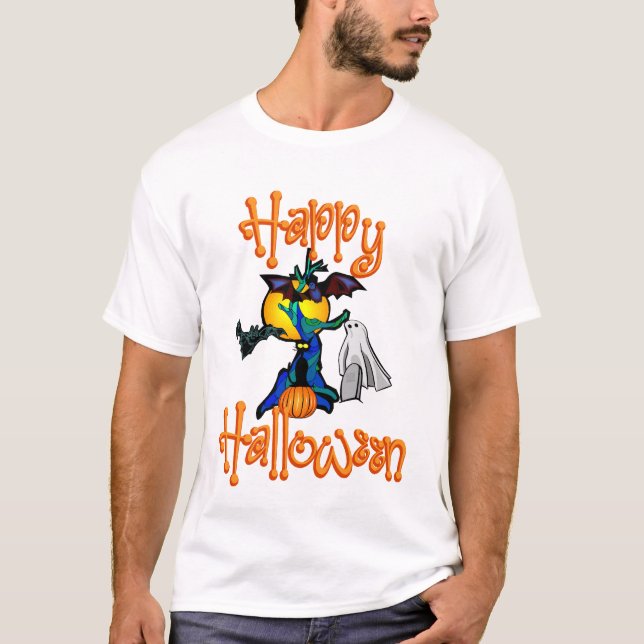 Camiseta de Árvore do Halloween (Frente)