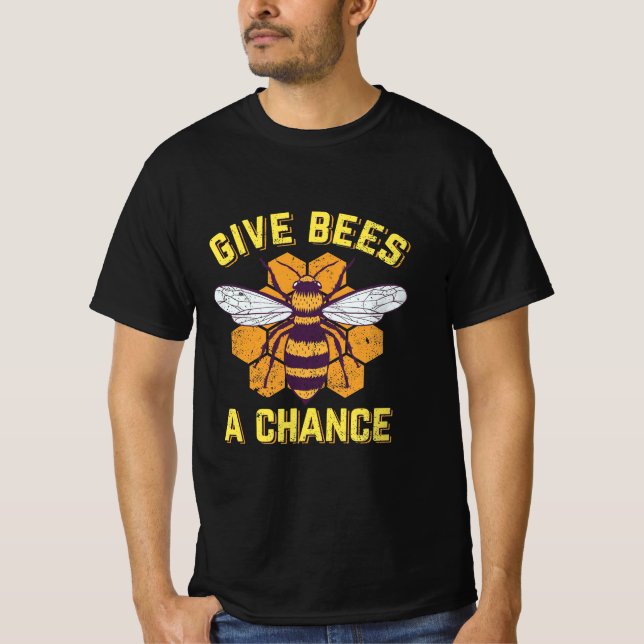 Camiseta Dê às abelhas uma chance (Frente)