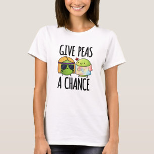 Camiseta Dê Às Ervilhas Uma Chance Engraçada, Hippie Peas P