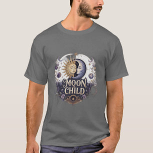 Camiseta de astrologia celestial do sol e da lua m