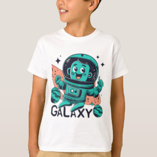 Camiseta de Astronauta Fofo no Espaço Galáxia para