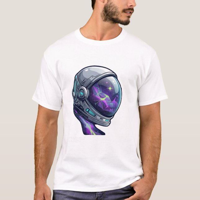 Camiseta de Astronauta Gamer Cósmico | Galáxia Esp (Frente)