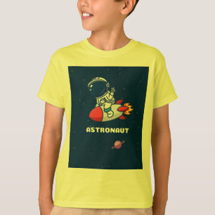 Camiseta de astronauta para meninos