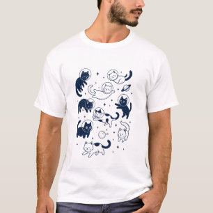 Camiseta de Astronautas Gatos