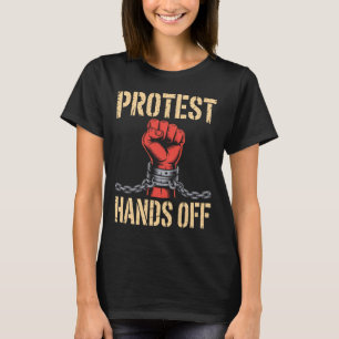 Camiseta de Ativismo de Protesto Sem Interferência