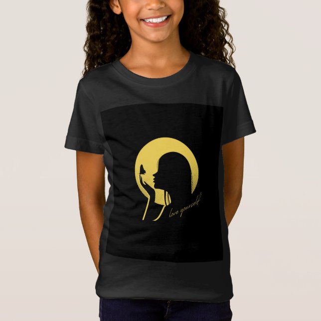 Camiseta de autoatendimento Black Illustration par (Frente)