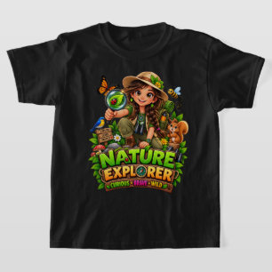 Camiseta de Aventura ao Ar Livre para Crianças Exp