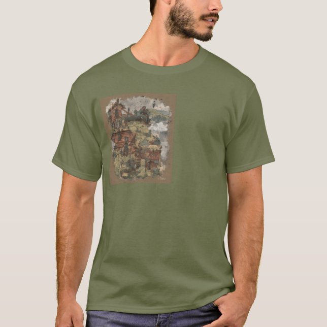 Camiseta de Aventura de Cabina de Montanha (Frente)