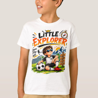 Camiseta de Aventura de Futebol para Crianças Pequ