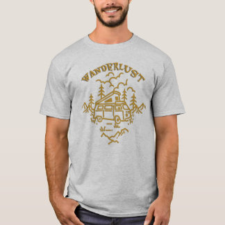 Camiseta de Aventura de Van Camper Wanderlust Natu