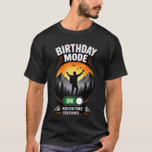 Camiseta de Aventura do Modo de Aniversário Mascul