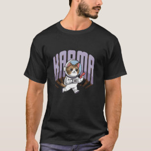 Camiseta de Aventura Espacial do Astronauta Gato K