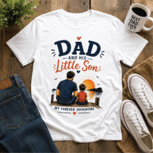 Camiseta de Aventura Eterna para Pai e Filho