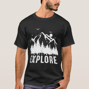 Camiseta de Aventura “Eu Exploro as Montanhas”