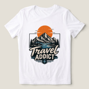 Camiseta de Aventura na Montanha para Viciados em