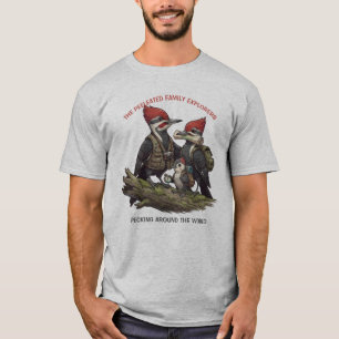 Camiseta de Aventura na Natureza para Famílias Pil