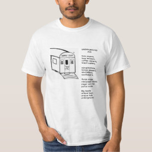 Camiseta de Aventura Turística no Metrô