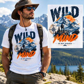 CAMISETA DE AVENTURA WILD MIND – Sem Mapa Necessár
