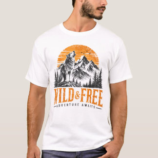 Camiseta de Aventura Wolf Mountain Parque Nacional