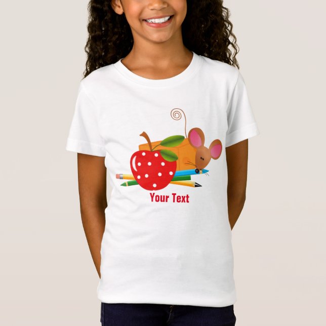 Camiseta De Babydoll De Bella De Escola (Frente)