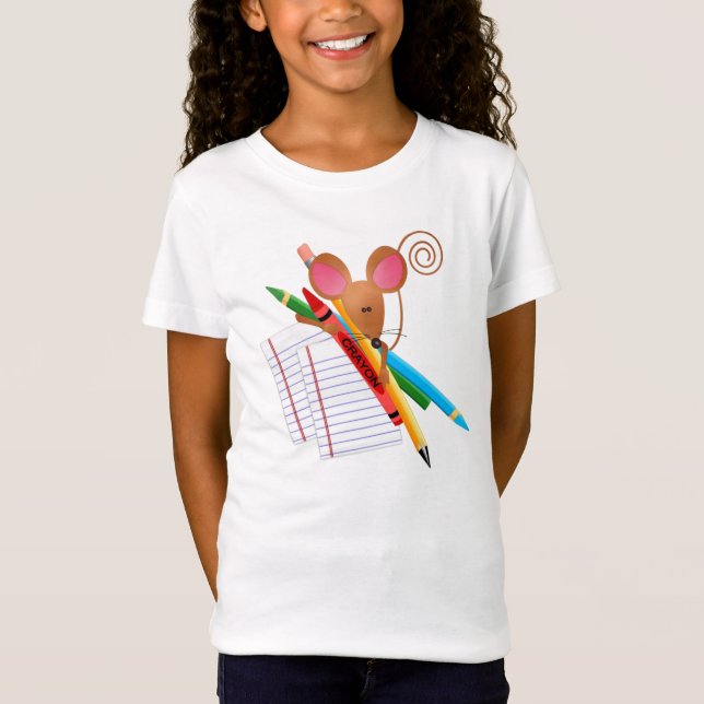 Camiseta De Babydoll Para A Escola* (Frente)